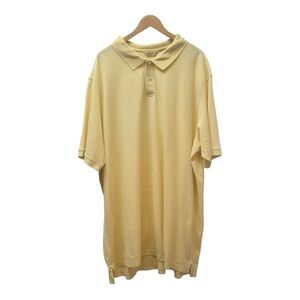 Roundtree Yorke Gold Label Mens 4XT Yellow Cotton Short Sleeve Polo Shirt